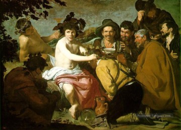 Les Topers La Règle de Bacchus Diego Velázquez Peinture à l'huile